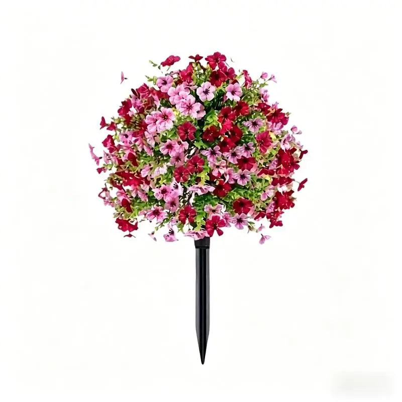 Artificial Flower,Artificial Petunias With Ground Stake, 18