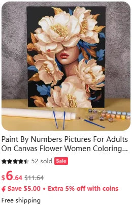 African Woman Paint By Numbers HandPainted Kit On Canvas DIY Oil Painting Set Pictures By Number Home Decoration Wall Art Gift
