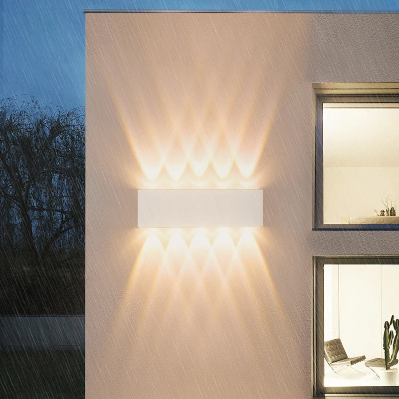 Waterproof 6W 10W indoor outdoor Led Wall Lamp modern ABS Home Furnishing decoration lighting Led Garden Porch Light AC85V-220V
