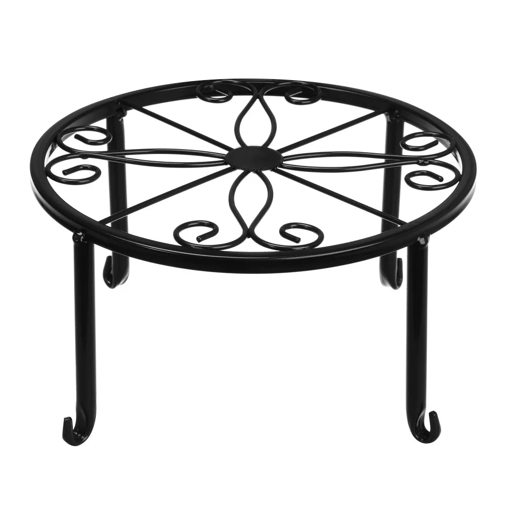 Metal Potted Plant Stands with Saucer for Indoor and Outdoor Plants 9 inches Flower Pot Planter Holder Flower Pot Stand
