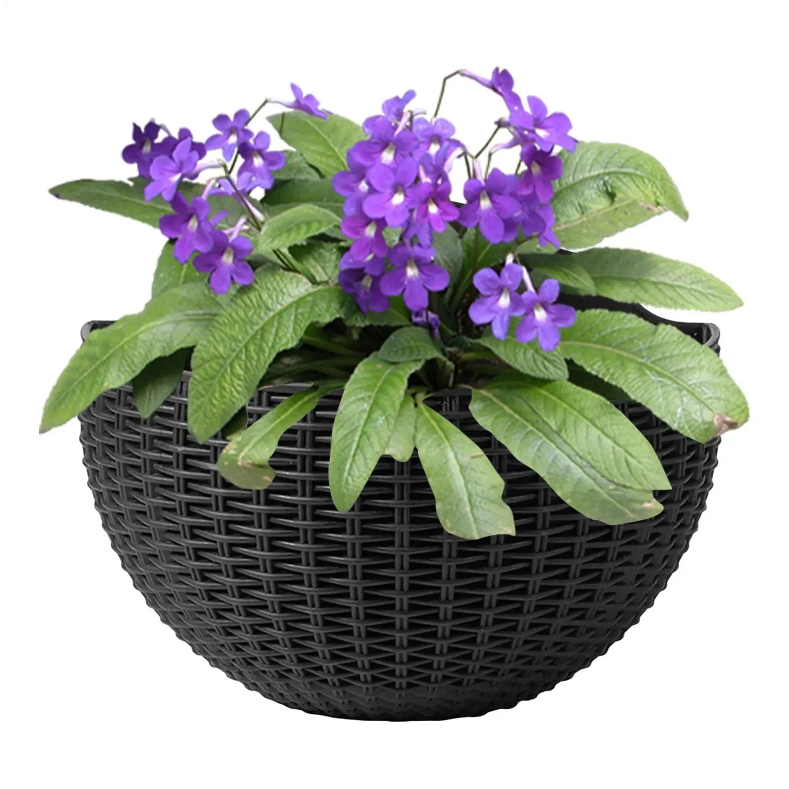 Flower Pot Exquisite Wall-mounted Plastic Wall Hanging Basket Flowerpot for Outdoor Garden Balcony Planter Bucket Home Decor