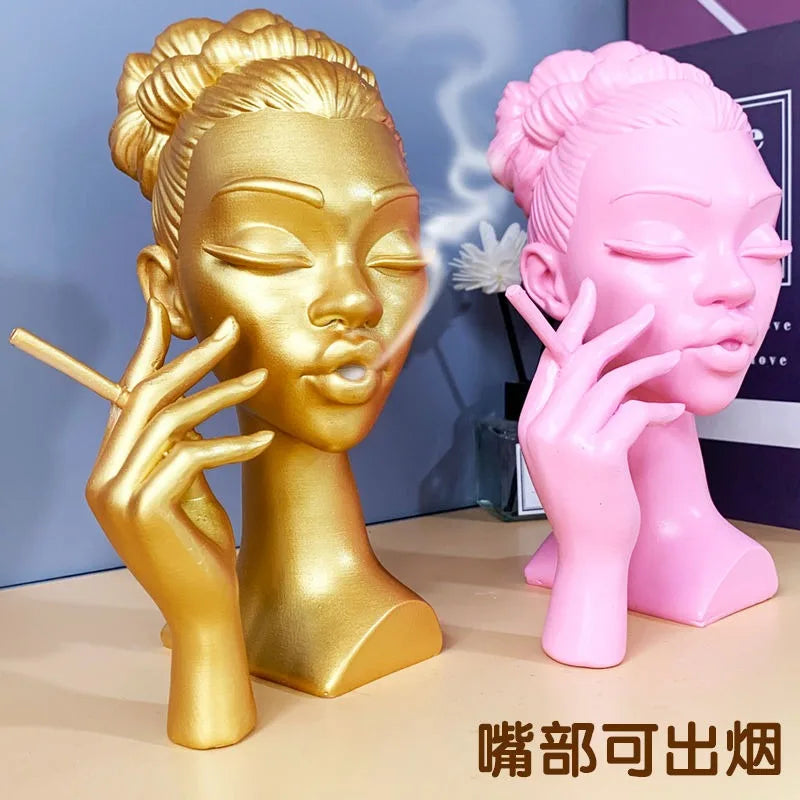 Noble Women Aromatherapy Stove Character Decor Living Room European Style Wine Cabinet Decoration Modern Crafts Home Decoration