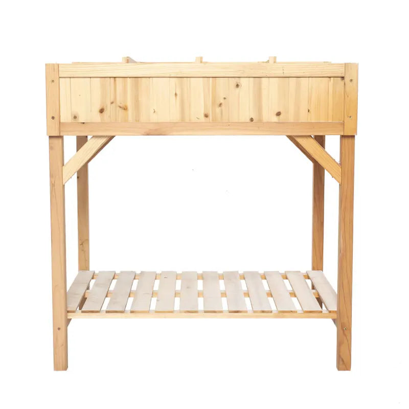 Wood Raised Garden Bed Large Wooden Planter Box Flower Herb Gardening Beds Outdoor With Legs