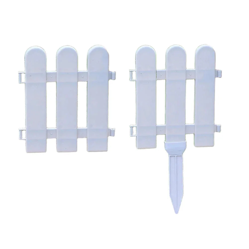 Flowerbed Outdoor Landscape 19*20cm Plastic Garden Fence Easy Installation Lightweight Design Minimal Maintenance
