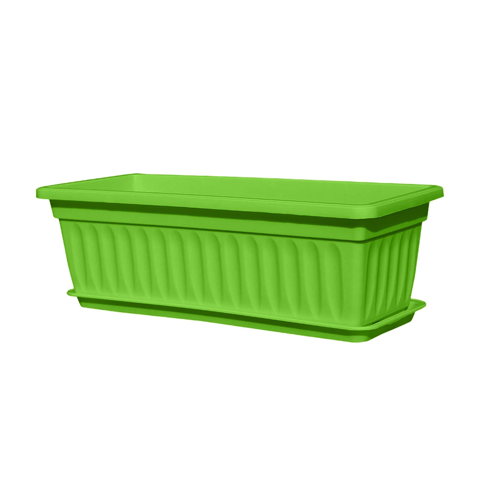 Rectangular Plastic Planter Box Multi-Color Flower Pot Versatile Gardening Container For Vegetables Herbs And Flowers