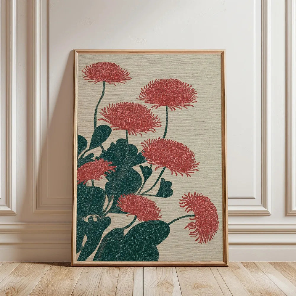 1 Frameless Retro Floral Print,Unique Creative Aesthetic Decor,Spring Decor Painting,Minimalist Wall Art,Living Room Bedroom Art
