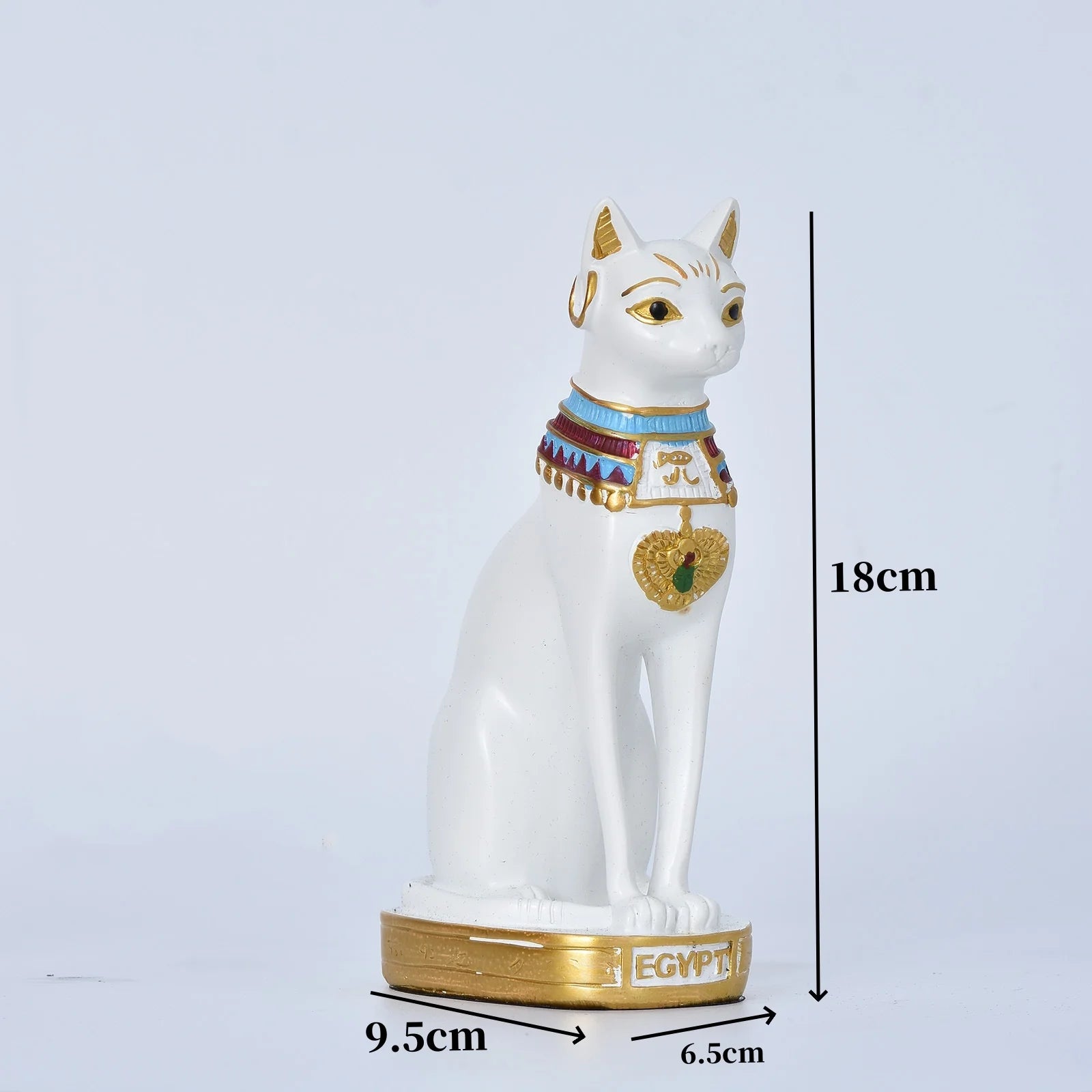 1PC Mini Cat Statue Decoration Egyptian Cat Statue Decoration Retro Cat Goddess Statue Home Garden Animal Decoration