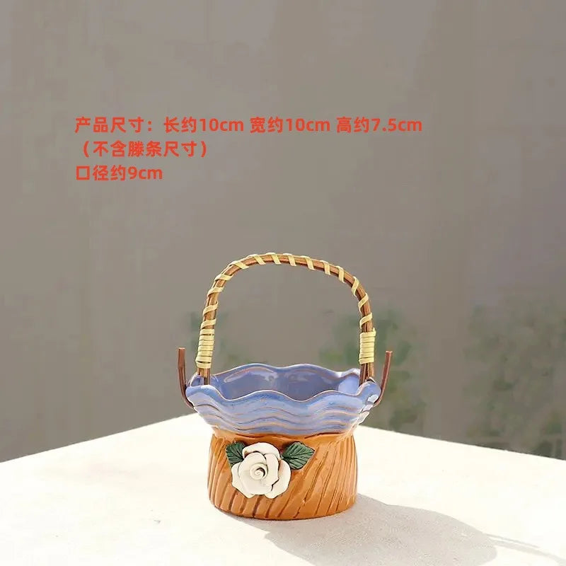 ZML Home Furnishing Simple Hanging Basket Gardening Platter Ornament