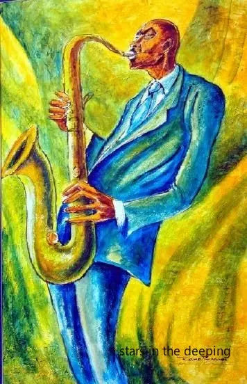 Abstract Ernie Barnes Artworks African Black Women Jazz Music Art Poster Canvas Painting Wall Print Picture for Room Home Decor