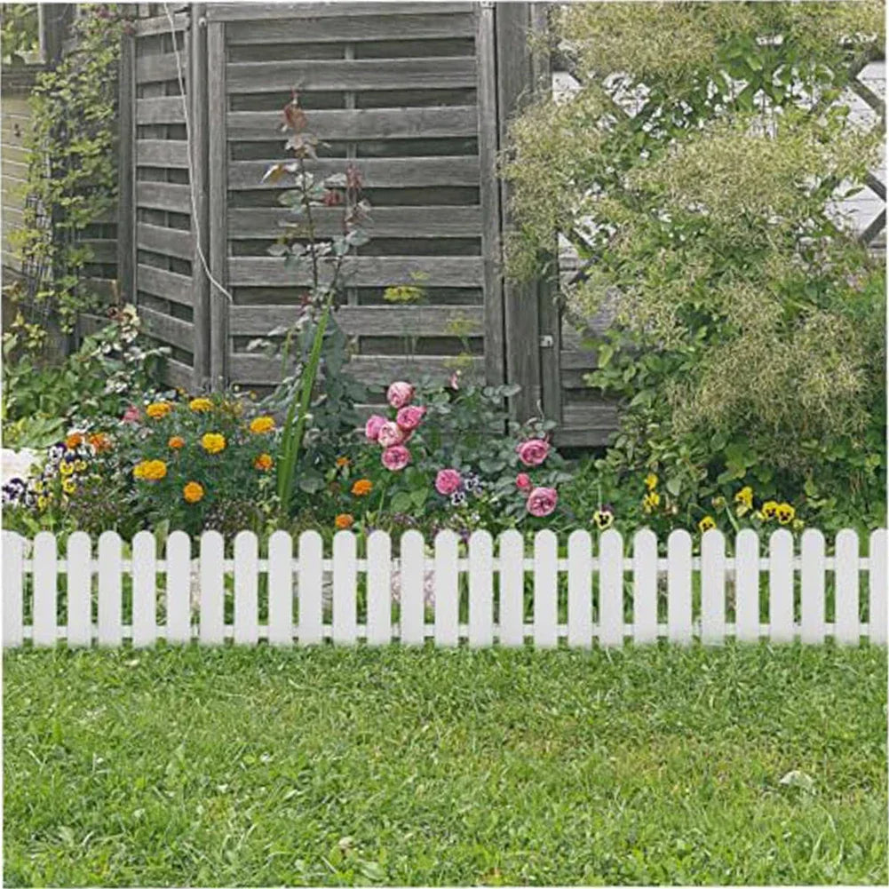 Flowerbed Outdoor Landscape 19*20cm Plastic Garden Fence Easy Installation Lightweight Design Minimal Maintenance
