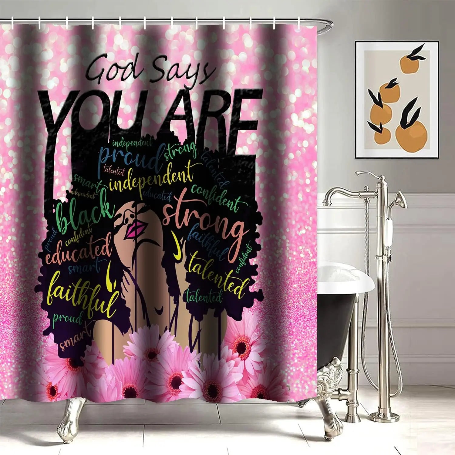 Christmas SnowmanprintingLinenShowerCurtainWaterproofBathCurtainsForBathroomBathtubLargeBathingCoverwithHooks
