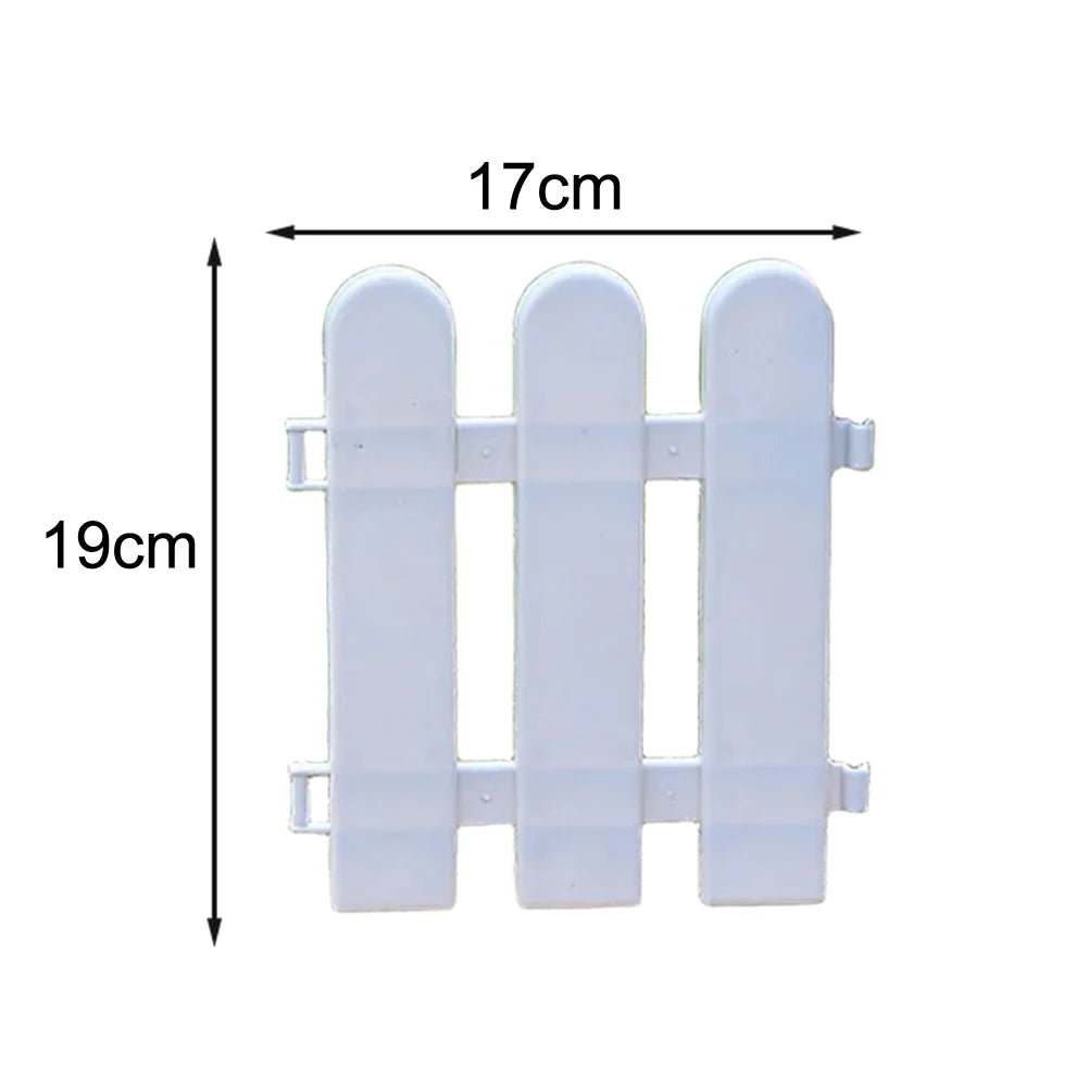 Flowerbed Outdoor Landscape 19*20cm Plastic Garden Fence Easy Installation Lightweight Design Minimal Maintenance