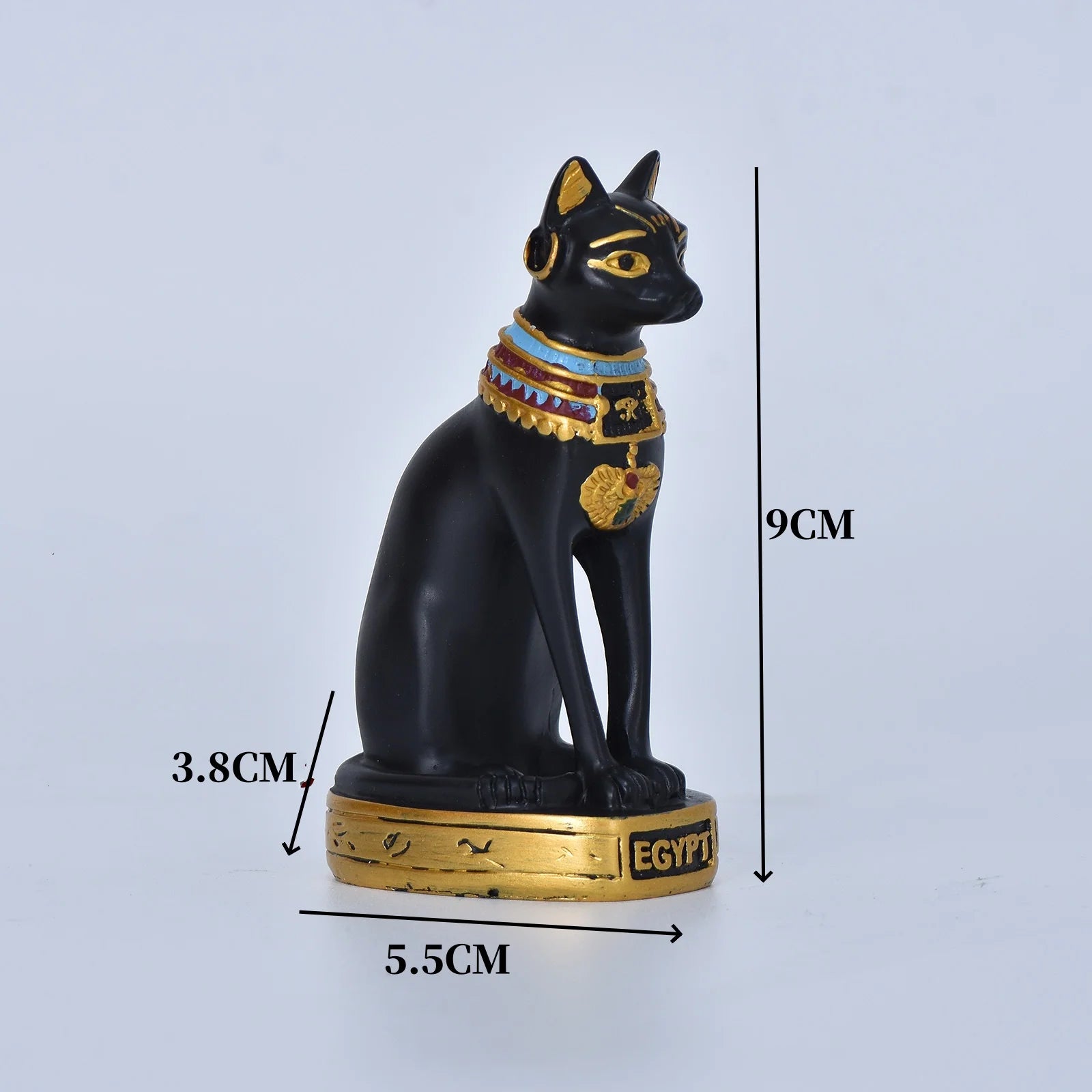 1PC Mini Cat Statue Decoration Egyptian Cat Statue Decoration Retro Cat Goddess Statue Home Garden Animal Decoration