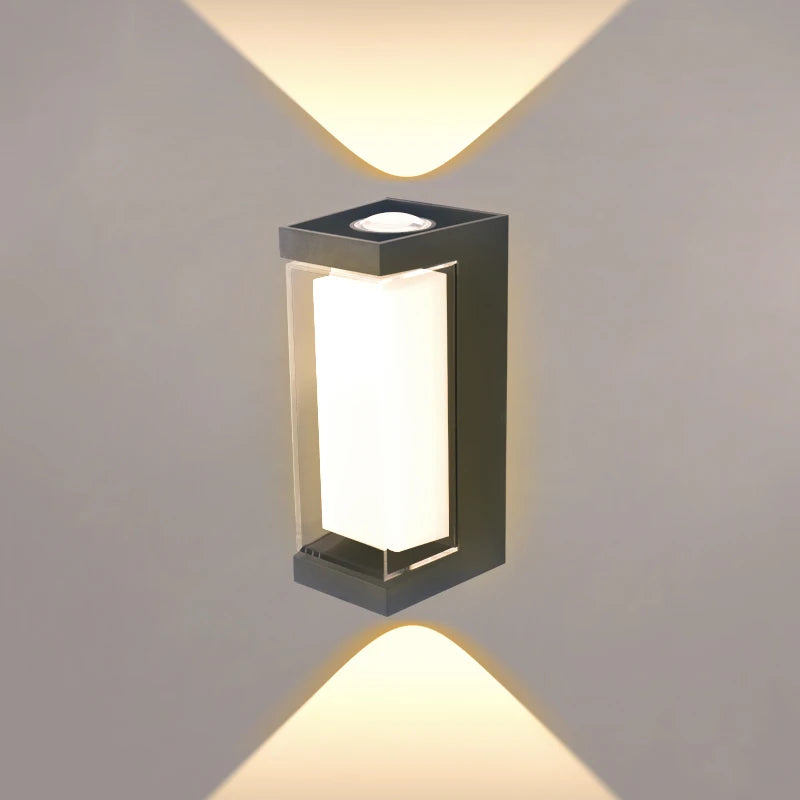 Waterproof 6W 10W indoor outdoor Led Wall Lamp modern ABS Home Furnishing decoration lighting Led Garden Porch Light AC85V-220V