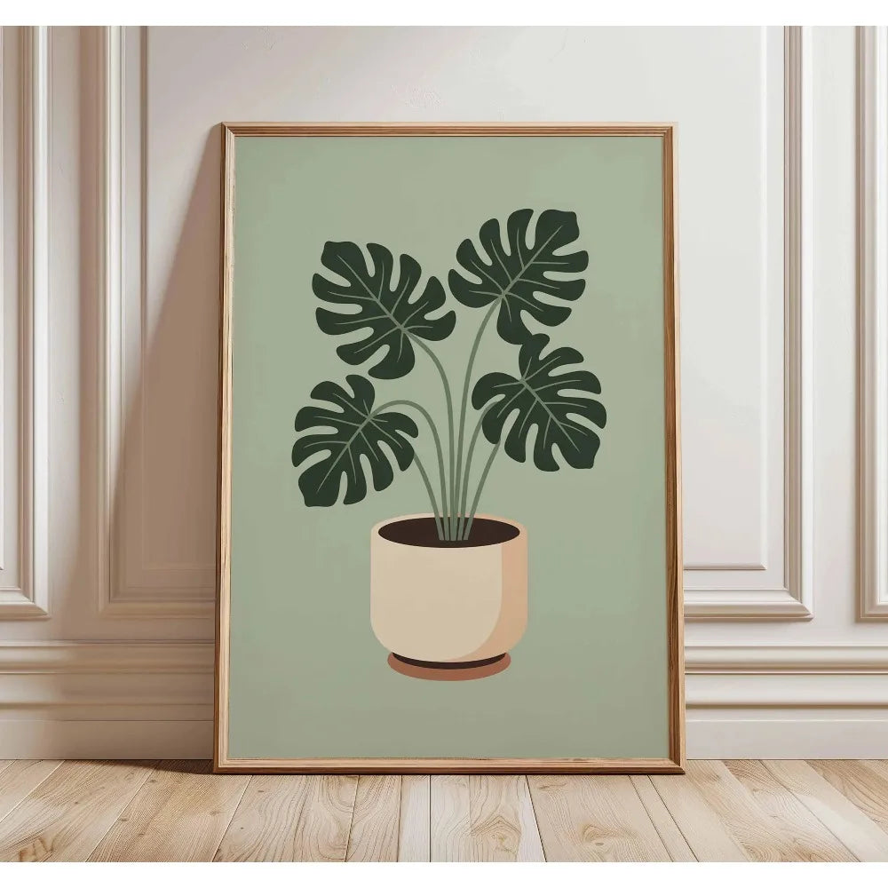 1 Frameless Retro Floral Print,Unique Creative Aesthetic Decor,Spring Decor Painting,Minimalist Wall Art,Living Room Bedroom Art