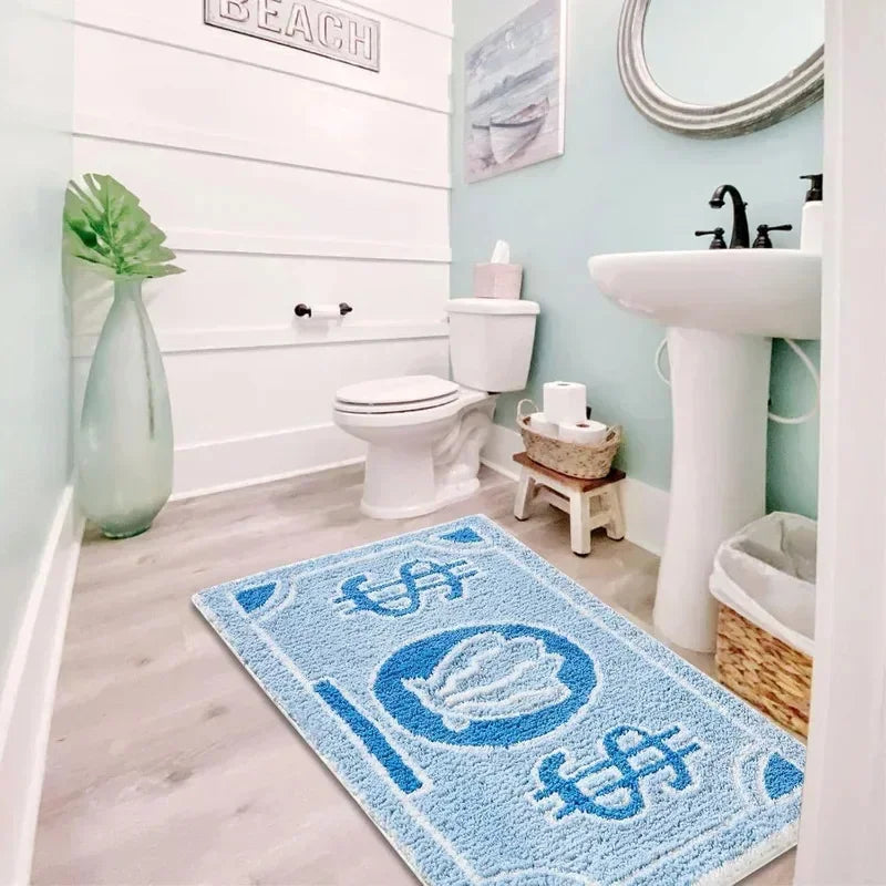 VIKAMA Personalized Us Dollar Pattern Bedroom Non-Slip Carpet, Living Room, Kitchen, Bathroom Decorative Rug Pad