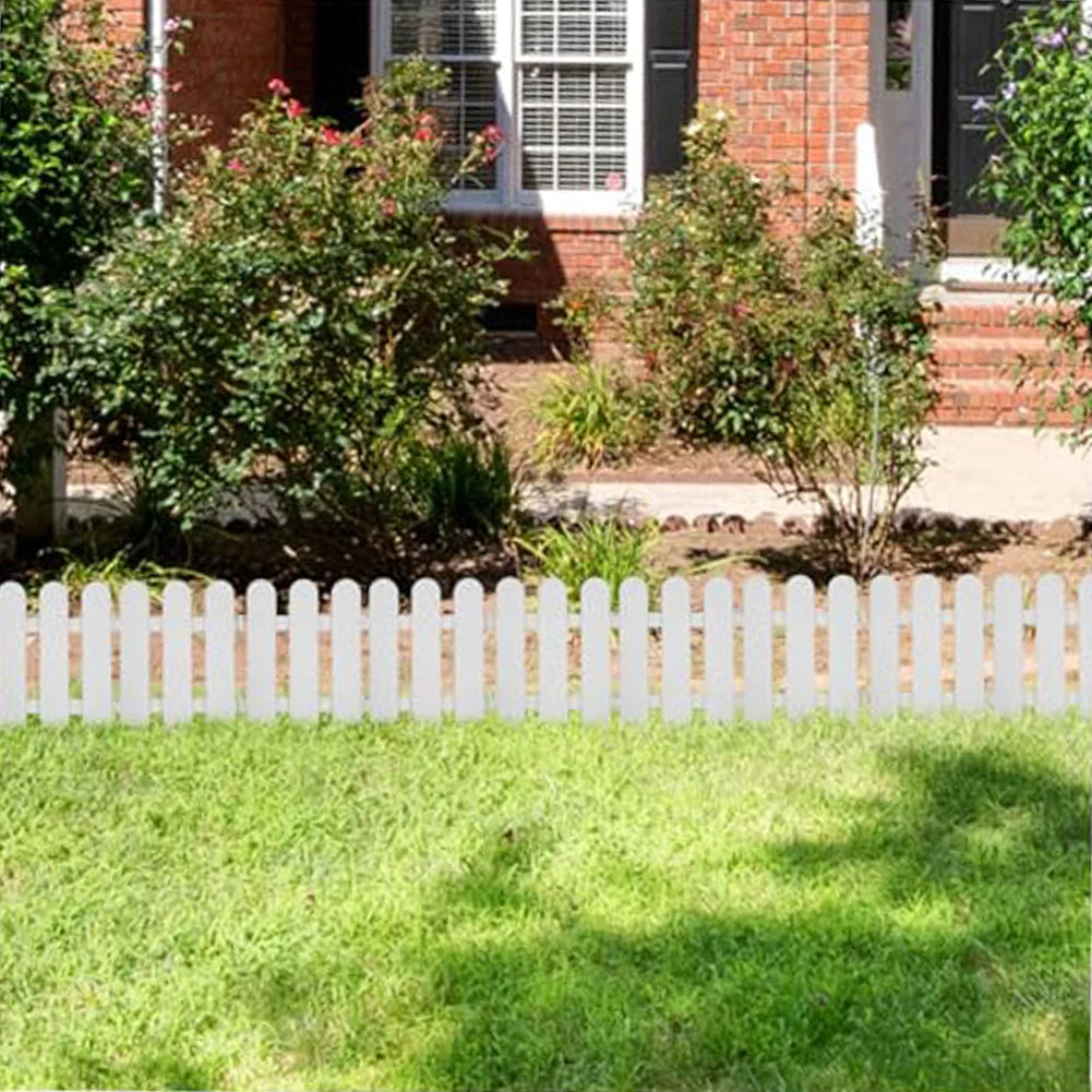Flowerbed Outdoor Landscape 19*20cm Plastic Garden Fence Easy Installation Lightweight Design Minimal Maintenance