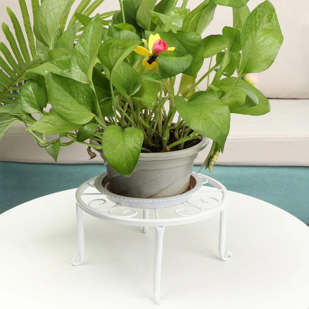 Metal Potted Plant Stands with Saucer for Indoor and Outdoor Plants 9 inches Flower Pot Planter Holder Flower Pot Stand
