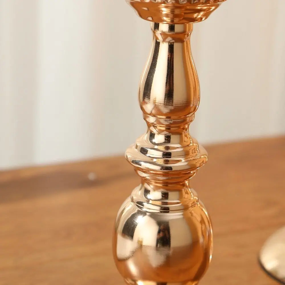 Table Gold Iron Vase Candle Holder Arrangement Wedding Flower Centerpiece Vase Wedding Props Vase Home Decoration Furnishings