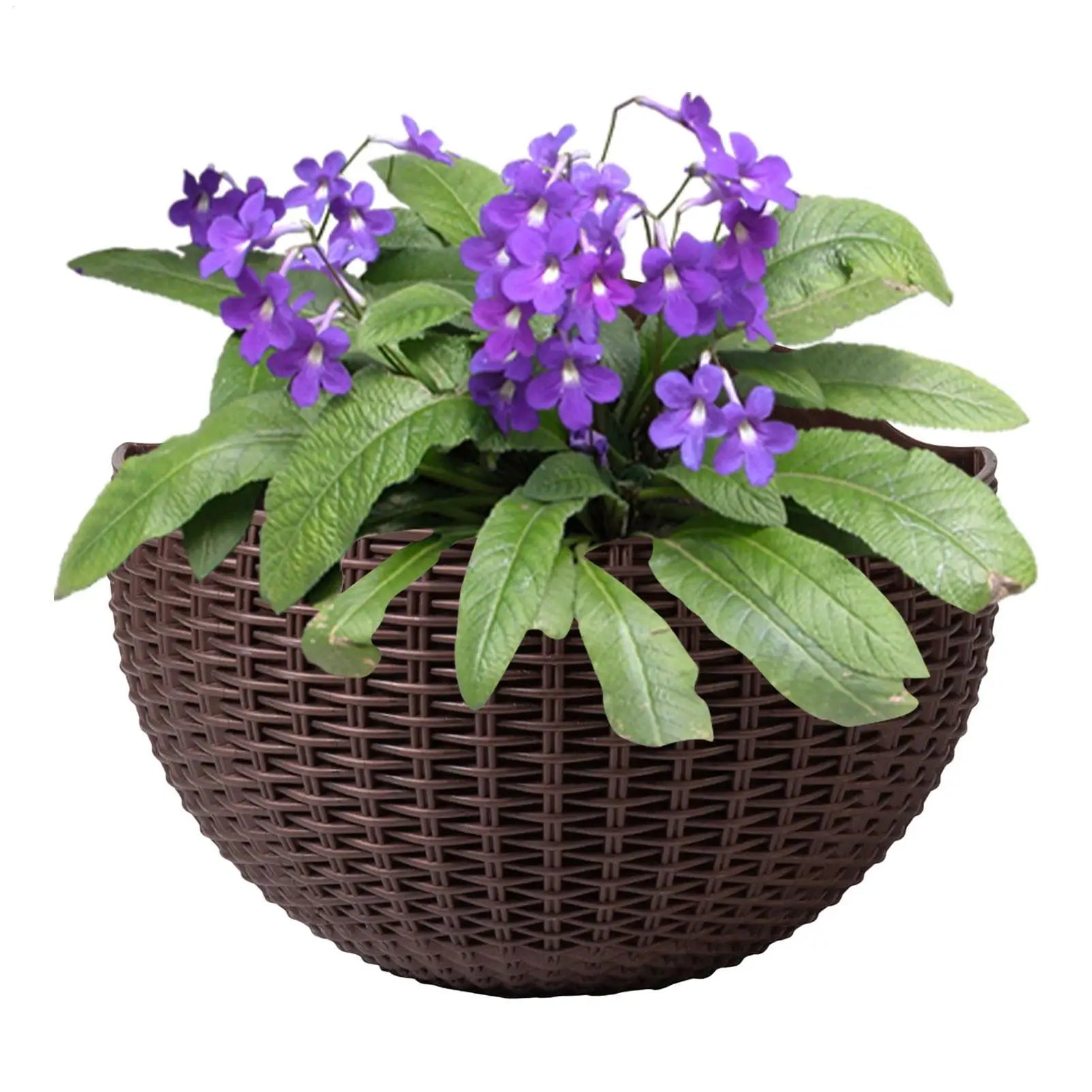 Flower Pot Exquisite Wall-mounted Plastic Wall Hanging Basket Flowerpot for Outdoor Garden Balcony Planter Bucket Home Decor