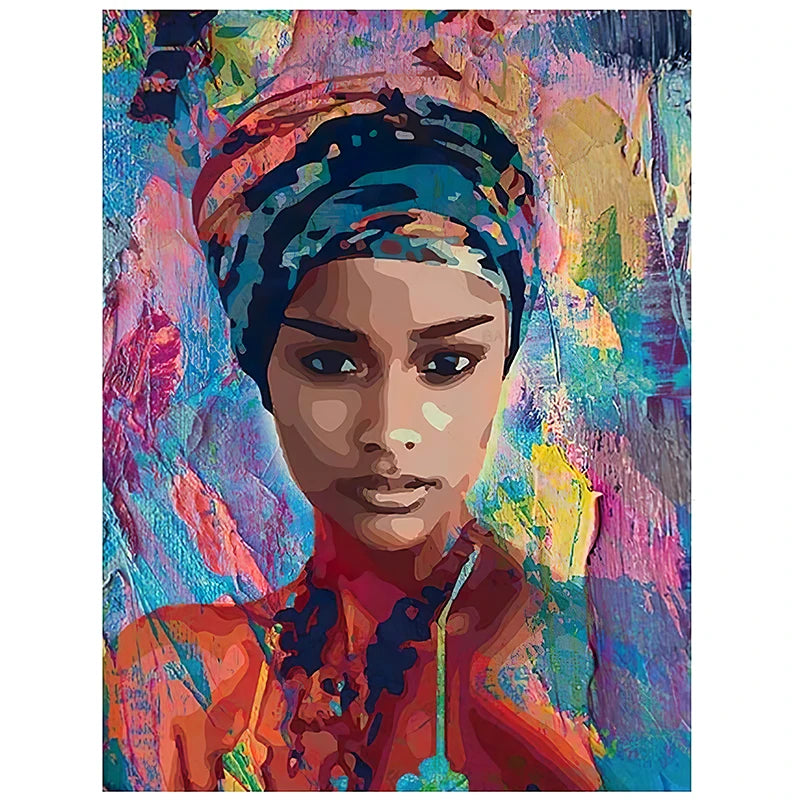 Modern Abstract Woman Face Wall Art Canvas Painting Graffiti Posters and Prints Girl Portrait Street Pop Art Pictures Home Decor