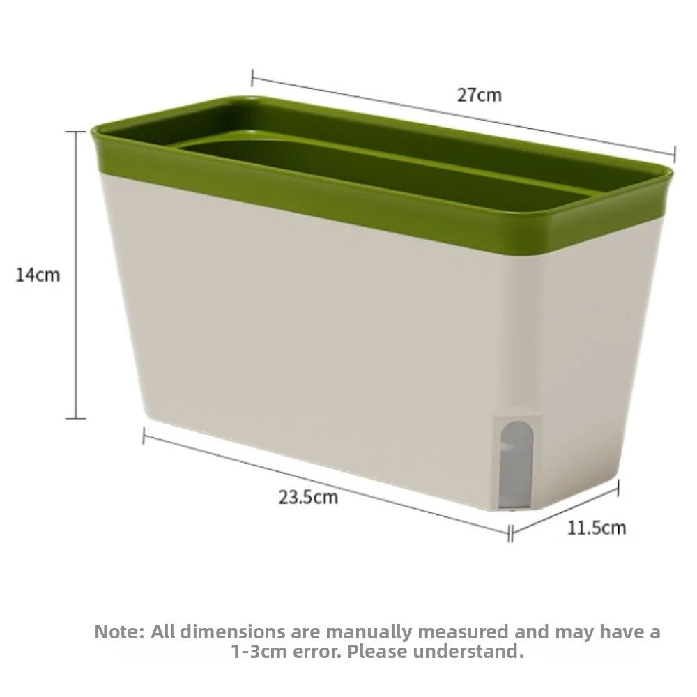 High Quality Modern Self Watering Planter Pots Decorative Visual Water Level Window Herb Planter Box Indoor Planter Vegetables