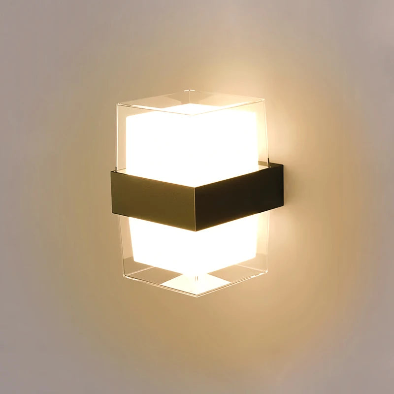 Waterproof 6W 10W indoor outdoor Led Wall Lamp modern ABS Home Furnishing decoration lighting Led Garden Porch Light AC85V-220V