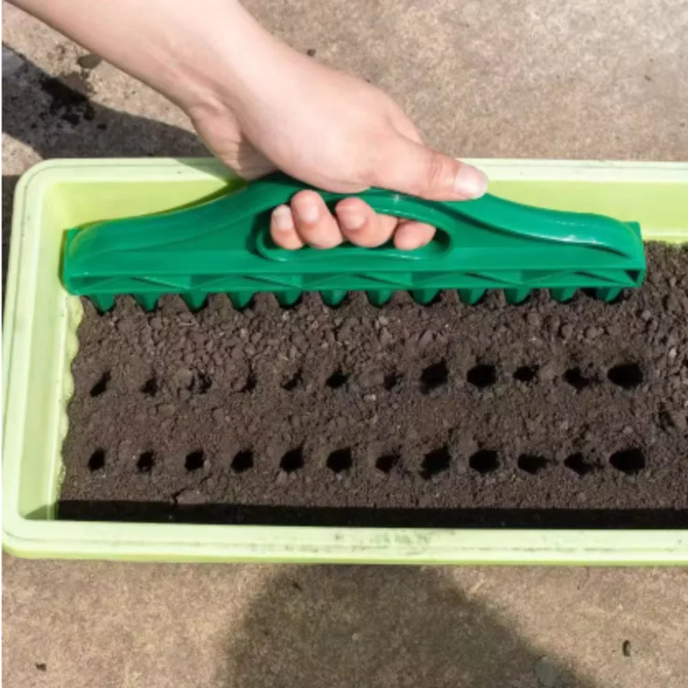 Gardening Seed Planter Manual Seed Spacing Planter 12-Hole Seed Spacer and Seeder Tool Flower Planter Seeding Hole Sowing Tool