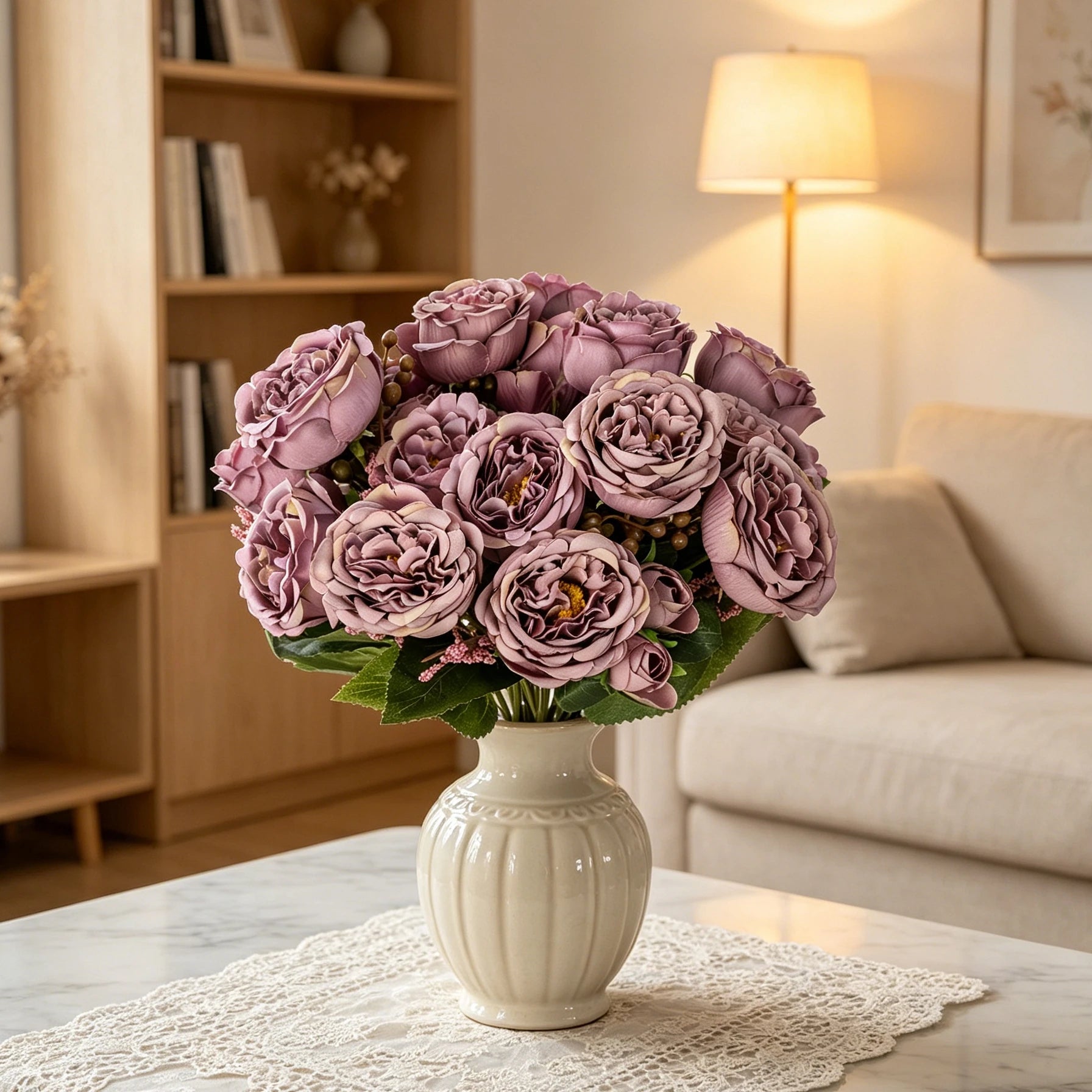 Artificial Flowers Peony Home Wedding Room Autumn Decora Festival Party Garland Outdoor Garden Diy Gifts Furnishing Silk Roses