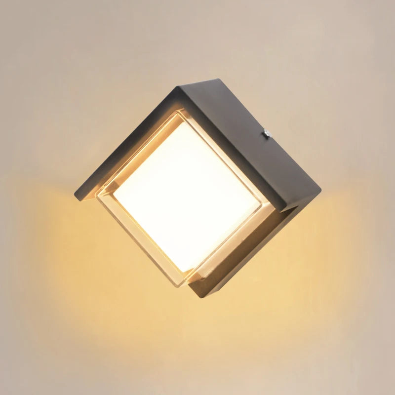 Waterproof 6W 10W indoor outdoor Led Wall Lamp modern ABS Home Furnishing decoration lighting Led Garden Porch Light AC85V-220V