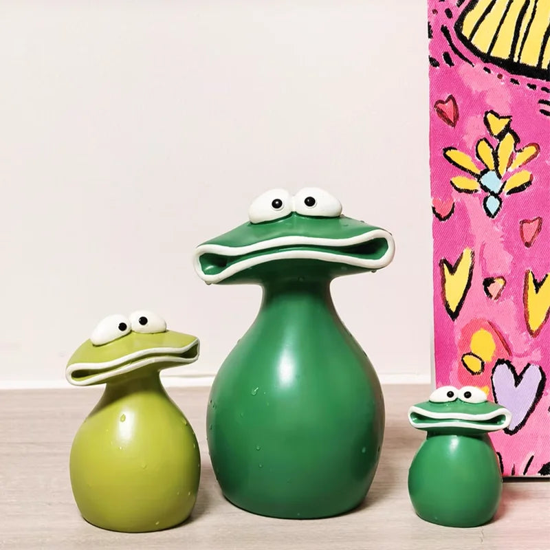 Cartoon Creative Big Mouth Frog Garden Balcony Desktop Decoration Rural Home Furnishings Creative Fashion Decoration Toys