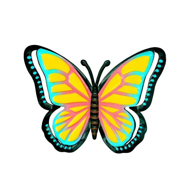 New 1/3pcs Iron Bees Ladybugs Butterflies Wall Decor Garden Decoration Outdoor Indoor Metal Craft Vibrant Home Furnishings