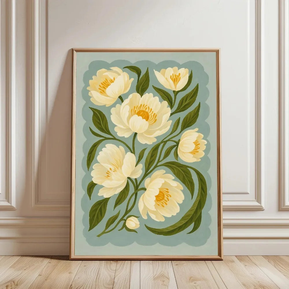1 Frameless Retro Floral Print,Unique Creative Aesthetic Decor,Spring Decor Painting,Minimalist Wall Art,Living Room Bedroom Art