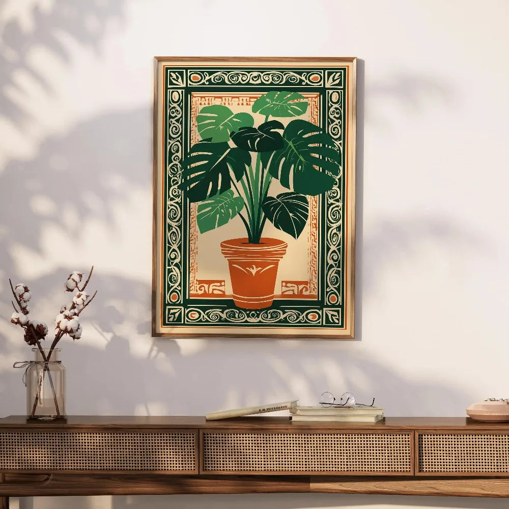 1 Frameless Retro Floral Print,Unique Creative Aesthetic Decor,Spring Decor Painting,Minimalist Wall Art,Living Room Bedroom Art