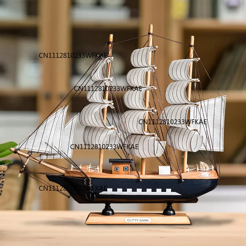 Home creative craft decoration sailboat model wine cabinet room bedroom living room smooth sailing desktop small ornament
