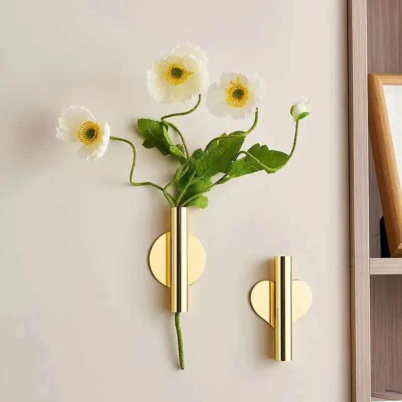 Creative Wall-mounted Flower Vase European Style Hanging Planter Hydroponics Pots For Home Office Living Room Decoration Gift