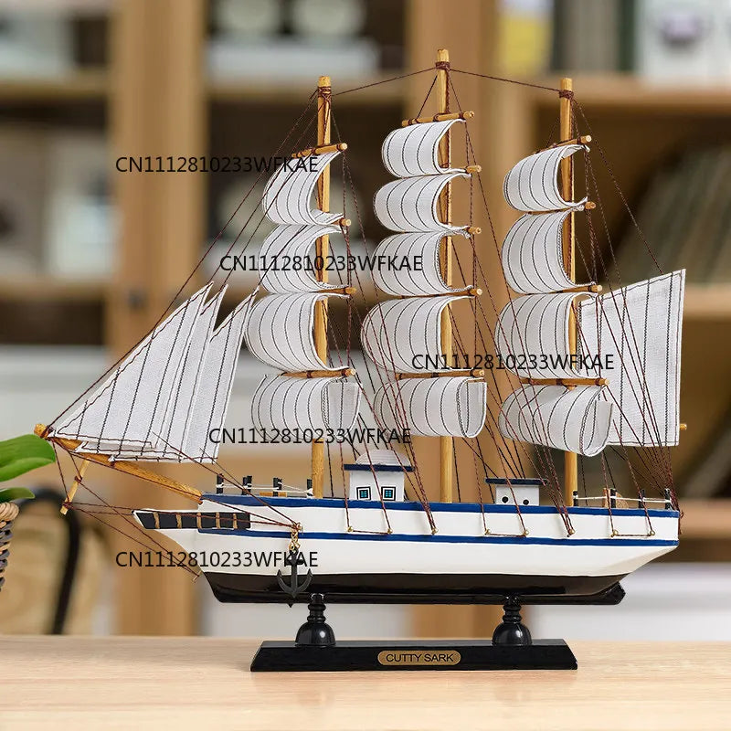 Home creative craft decoration sailboat model wine cabinet room bedroom living room smooth sailing desktop small ornament