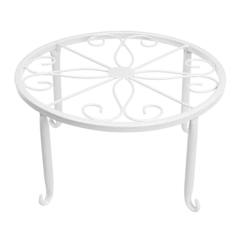 Metal Potted Plant Stands with Saucer for Indoor and Outdoor Plants 9 inches Flower Pot Planter Holder Flower Pot Stand