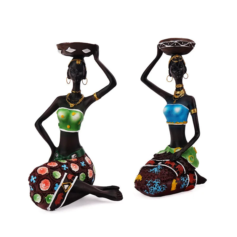 Resin Candle Holder Decoration Creative Black Candle Holder Home Entrance Decoration