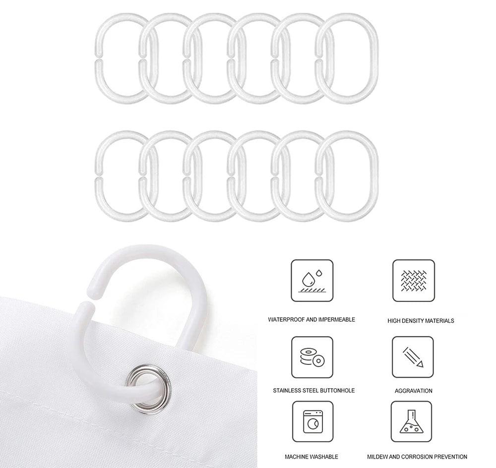 Christmas SnowmanprintingLinenShowerCurtainWaterproofBathCurtainsForBathroomBathtubLargeBathingCoverwithHooks
