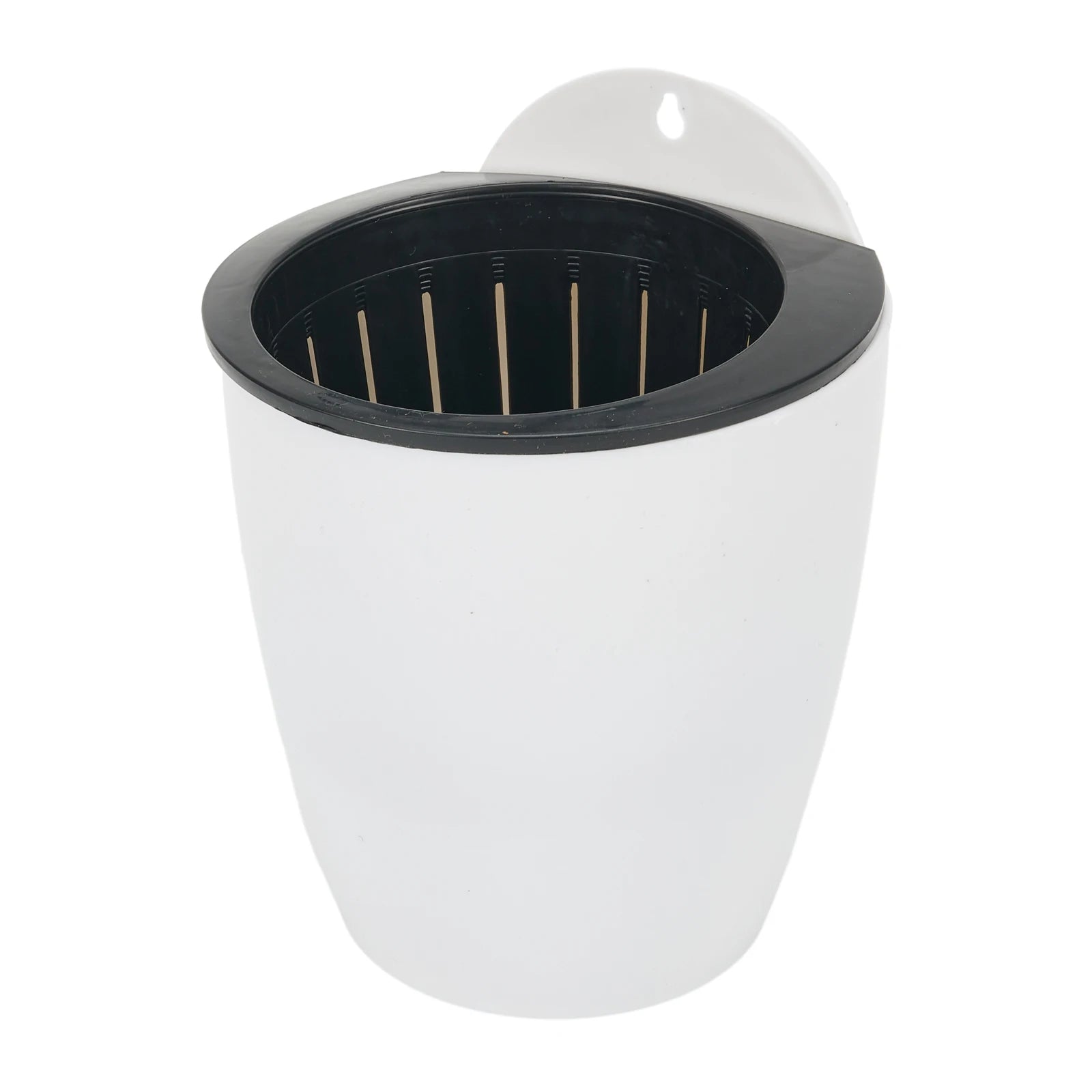 Wall-mounted Flower Pot Automatic Water-absorbing Plastic Green Dill Soil Or Hydroponics System Pot For Wall Balcony Flower Pot