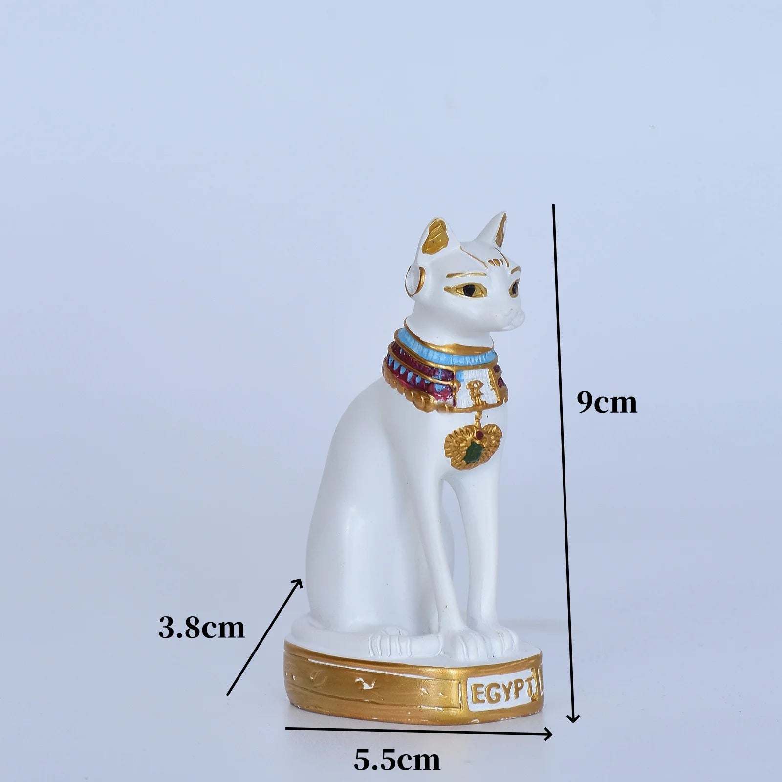 1PC Mini Cat Statue Decoration Egyptian Cat Statue Decoration Retro Cat Goddess Statue Home Garden Animal Decoration