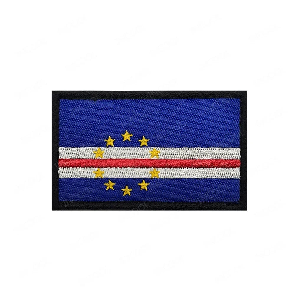 Africa National Flag Embroidered Patches Nigeria South Africa Morocco Eswatini Mauritius Armband Appliques Shoulder Flags Badges