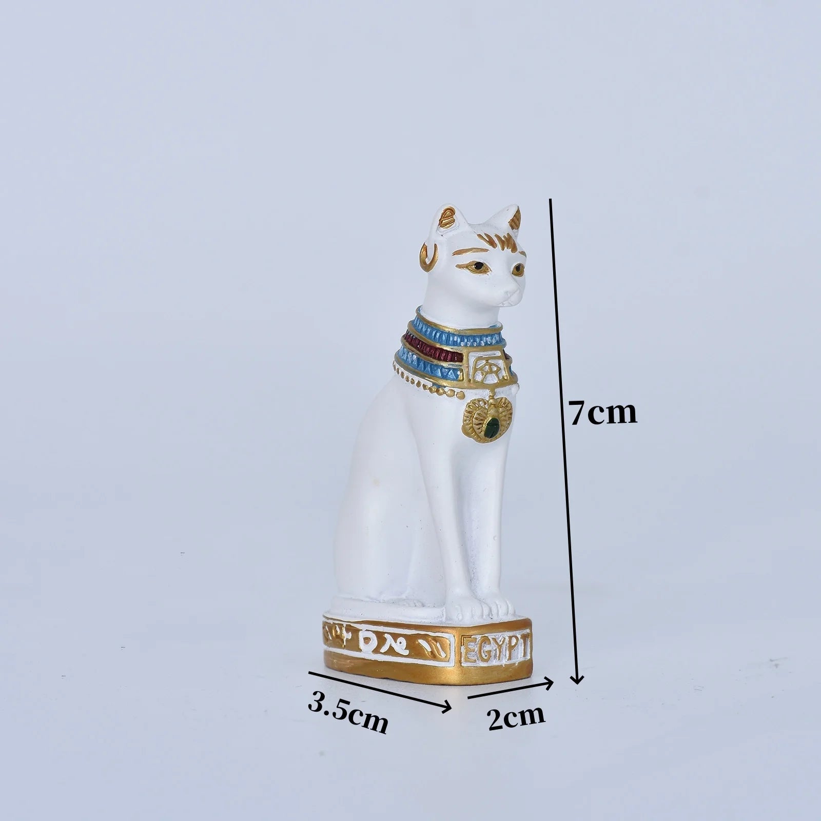 1PC Mini Cat Statue Decoration Egyptian Cat Statue Decoration Retro Cat Goddess Statue Home Garden Animal Decoration