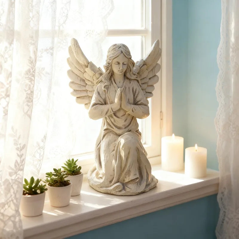 Garden Decoration Ornaments Creative Soft Furnishings Religious Angels Nordic Resin Crafts Gifts Home Furnishings