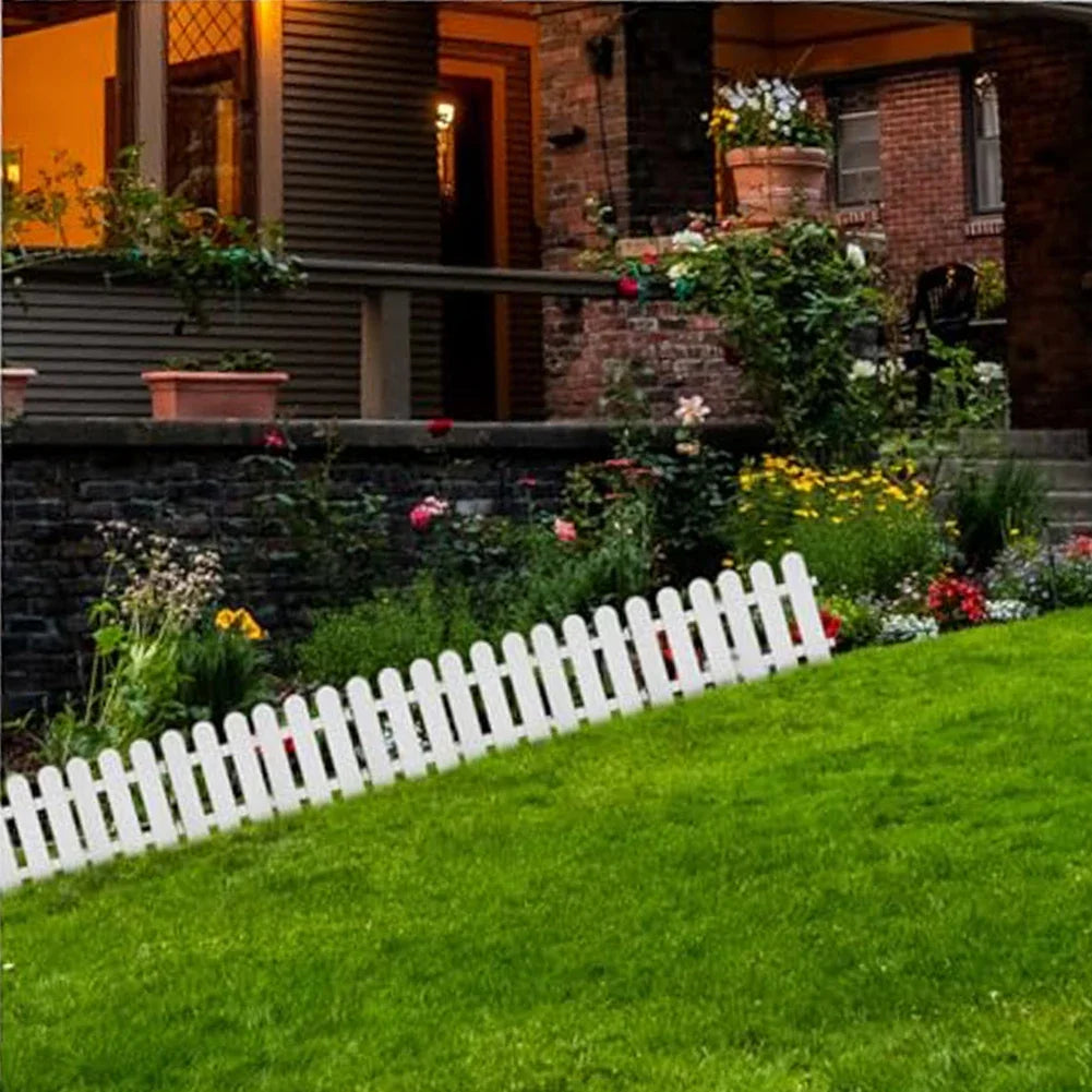Flowerbed Outdoor Landscape 19*20cm Plastic Garden Fence Easy Installation Lightweight Design Minimal Maintenance