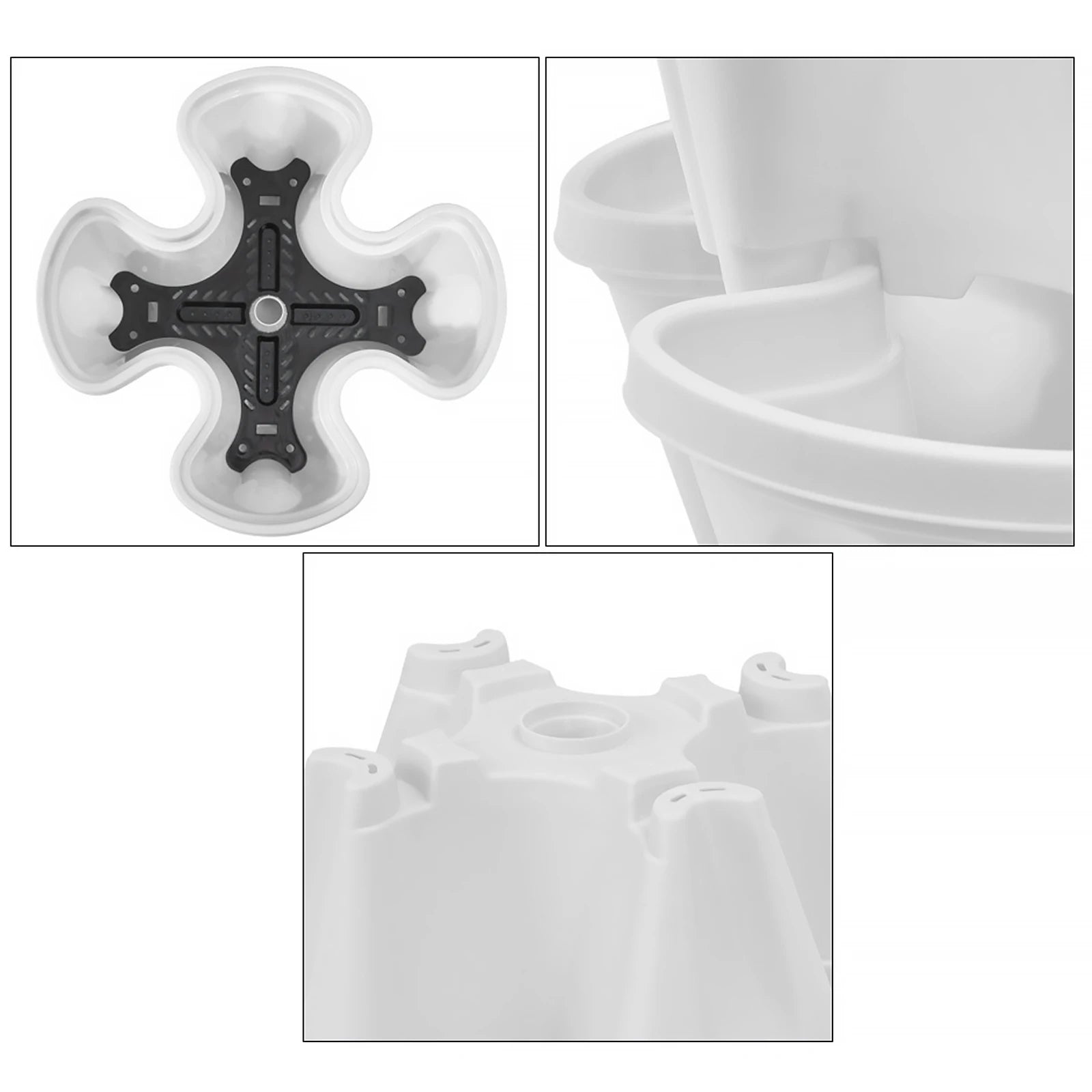 Stackable Vertical Planter Planting Nursery Pots for Garden Strawberry