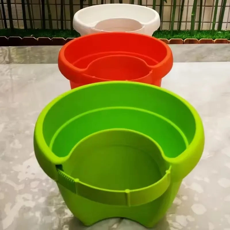 Hanging Flower Pot Creative Basket Storage Gutter Downspout Flowerpot Indoor Useful Railing Hanging Planter Plastic Flower Pot