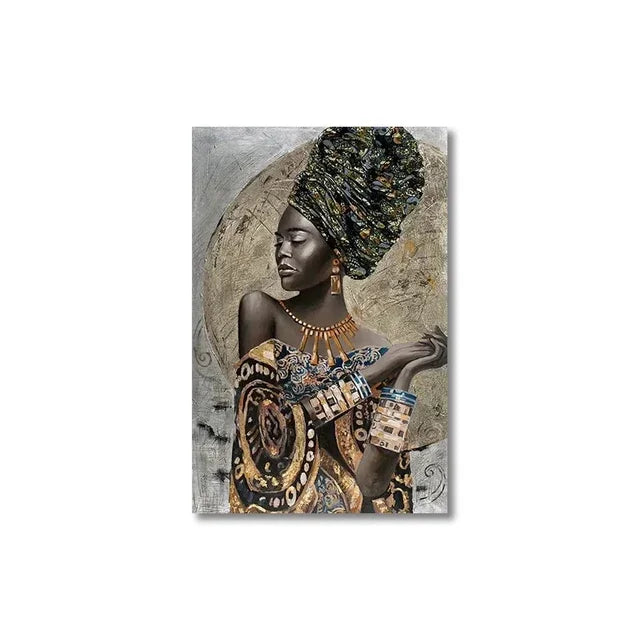 Inspirational African American Black Woman Graffiti Canvas Art Painting  Modern Wall Poster for Bedroom Living Room Decor