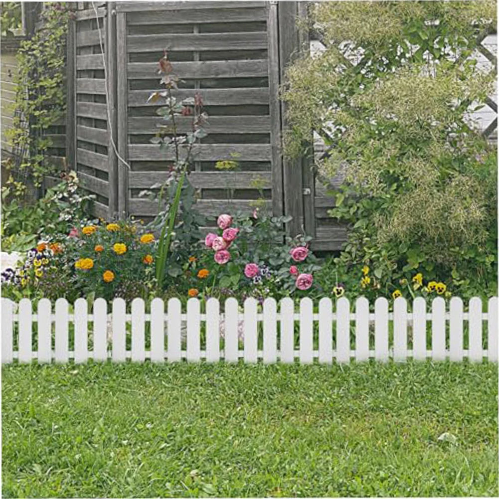Flowerbed Outdoor Landscape 19*20cm Plastic Garden Fence Easy Installation Lightweight Design Minimal Maintenance